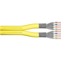 Digitus Cable de instalación profesional Cat.7a S/FTP Dúplex, Cca amarillo