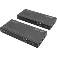 Digitus Set extensor KVM HDMI 4K HDBaseT 2.0, Alargador de HDMI negro
