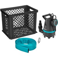 GARDENA Bomba sumergible para aguas sucias 10500 BASIC, kit para inundaciones, Bombas presión e inmersión negro/Turquesa