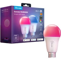 Govee Bombilla inteligente LED WiFi y BLE, Lámpara LED 
