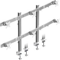 ICY BOX Damond Stand 666, Soporte de monitor plateado