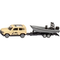 SIKU BLISTER Land Rover Defender "Safari" con bote, Automóvil de construcción 