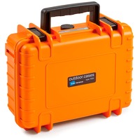 B&W 1000/O/SI caja de herramientas Naranja Polipropileno (PP), Maleta naranja, Naranja, Polipropileno (PP), Resistente al polvo, Resistente al agua, 248,92 x 175,26 x 93,98 mm, 269,2 mm, 215,9 mm