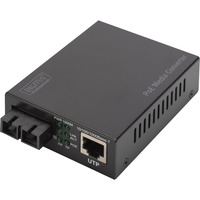 Digitus Convertidor de medios Gigabit PoE, RJ45 / SC, SM, PSE 