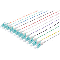 Digitus Pigtails LC Simplex OM3 teñidos, Cable multicolor