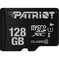 Patriot PSF128GMDC10 memoria flash 128 GB MicroSDXC UHS-I Clase 10, Tarjeta de memoria negro, 128 GB, MicroSDXC, Clase 10, UHS-I, 80 MB/s, Class 1 (U1)