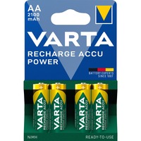 Varta -56706B Pilas domésticas, Batería Batería recargable, AA, Níquel-metal hidruro (NiMH), 1,2 V, 4 pieza(s), 2100 mAh