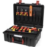 Wiha Juego de herramientas Basic Set L eléctrico, Kit de herramientas rojo/Amarillo