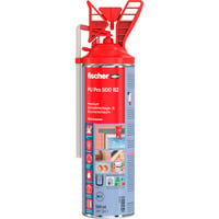 fischer 1K - Espuma de montaje rápido y para pozos PU Pro / 500 B2, sellador beige