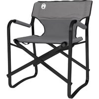 Coleman Silla de cubierta de acero gris/Negro