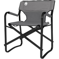 Coleman Steel Deck Chair, Silla gris/Negro