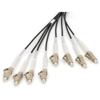Digitus Cable de ruptura universal de fibra óptica, dúplex, conector LC/UPC, multimodo OM4 negro