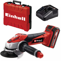 EINHELL TE-AG 18/115 Li Kit, Amoladora angular rojo/Negro