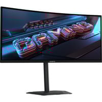 GIGABYTE GS34WQCA Monitor Gaming Curvo 34" WQHD – 3440 x 1440, 1500R, 120Hz, 1ms, 300 cd/m², FreeSync Premium, HDR Ready, HDMI 2.0, DisplayPort 1.4., Monitor de gaming negro, 1500R, 120Hz, 1ms, 300 cd/m², FreeSync Premium, HDR Ready, HDMI 2.0, DisplayPort 1.4., 86,4 cm (34"), 3440 x 1440 Pixeles, Wide Quad HD, LCD, 1 ms, Negro