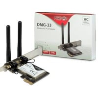 Inter-Tech DMG-33 Interno WLAN 1300 Mbit/s, Adaptador Wi-Fi Interno, Inalámbrico, PCI Express, WLAN, Wi-Fi 5 (802.11ac), 1300 Mbit/s