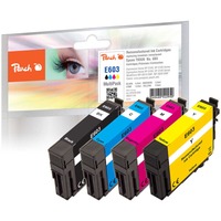 Peach PI200-868 cartucho de tinta 4 pieza(s) Compatible Rendimiento estándar Negro, Cian, Magenta, Amarillo Rendimiento estándar, 4,8 ml, 3,8 ml, 4 pieza(s), Multipack