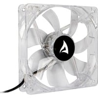 Sharkoon Ventilador de carcasa LED azul BULK transparente