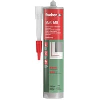 fischer Bauklebstoff Multi MS 290ml, sellador negro