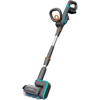 GARDENA Limpiador múltiple a batería AquaBrush Patio 18V P4A, Detergentes para suelos duros gris/Turquesa