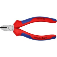 KNIPEX 70 02 125, Alicates de corte rojo/Azul