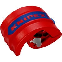 KNIPEX BiX, cortatubos para tubos de plástico y manguitos de sellado, Corta tubos rojo/Azul