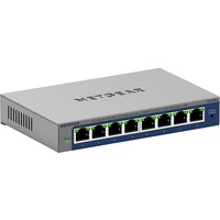 Netgear GS108Ev4 No administrado L2/L3 Gigabit Ethernet (10/100/1000) Gris, Interruptor/Conmutador gris, No administrado, L2/L3, Gigabit Ethernet (10/100/1000)