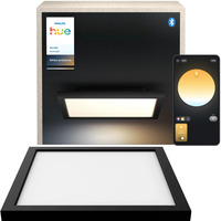 Philips White Ambiance Aurelle Lámpara de panel cuadrada, Luz de LED negro