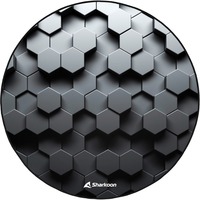 Sharkoon SKILLER SFM11 Hex, Alfombra protectora negro/blanco, Cable, Negro, Blanco, Poliéster, 1200 mm, 1200 mm, 5 mm