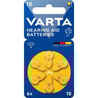 VARTA Pila para audífonos Zinc Air 10, PR10, Batería 