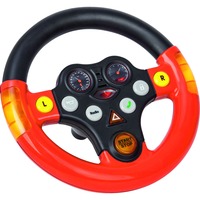 BIG Multi-Sound-Wheel Partes de juguetes, Volante rojo/Negro, Negro, Rojo