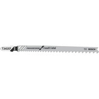 Bosch Hoja de sierra de calar PRO Multi Material grueso y delgado T345XF, 132mm negro