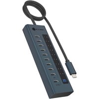 ICY BOX 61171, Hub USB antracita