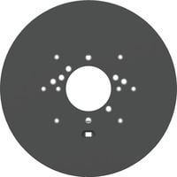 Ubiquiti Placa de Montaje para Caja de Conexiones, Montaje en techo negro