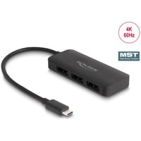 DeLOCK 88041, Display Port Splitter negro