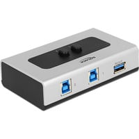 DeLOCK Conmutador USB 3.0 de 2 puertos gris/Negro
