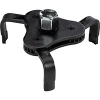 GEDORE Llave de filtro de aceite roja 1/2", de 3 brazos, Llave de tubo negro