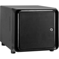 Inter-Tech SC-4100 Estante Negro, Caja cubo negro, Estante, Servidor, Negro, Mini-ITX, Acero, 1U