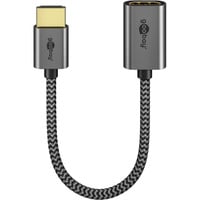 goobay 79145, Cable negro/Dorado