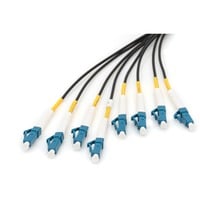 Digitus Cable de ruptura universal de fibra óptica, dúplex, conector LC/UPC, monomodo OS2 negro