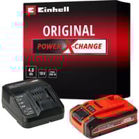 EINHELL PLUS Power-X-Change Starter-Kit, 18Volt 4Ah, Conjunto negro/Rojo