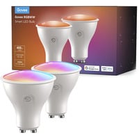 Govee Bombilla Inteligente RGBWW GU10, Lámpara LED Bombilla inteligente, Wi-Fi/Bluetooth, Blanco, LED, GU10, Multi