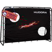 HUDORA Portería de fútbol Trainer con muro de portería negro