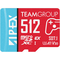 Team Group TAPMSDE512GIV30A102, Tarjeta de memoria rojo/Azul