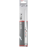 Bosch S 1111 DF Hoja de sierra de sable Bimetálico 1 pieza(s) Hoja de sierra de sable, Aglomerado, Plástico reforzado con fibra de vidrio, Perfil, Madera, Bimetálico, Gris, 4,3 mm, 22,5 cm
