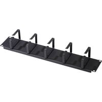 Digitus Panel de gestión de cables de 19" con soportes de acero, Guía para cable negro