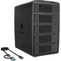 ICY BOX Heart RAID 3705 IB-RD3705-CU3, Carcasa RAID negro