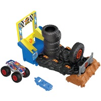 Mattel Monster Trucks HNB89 vehículo de juguete, Pistas de carreras Set de pistas y camión tipo Monster truck, 4 año(s), Metal, Multicolor