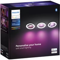 Philips Hue Foco empotrable White & Color Ambiance Centura paquete de 3, Luz de LED blanco