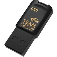 Team Group C171 unidad flash USB 64 GB USB tipo A 2.0 Negro, Lápiz USB negro, 64 GB, USB tipo A, 2.0, Sin tapa, 3,4 g, Negro