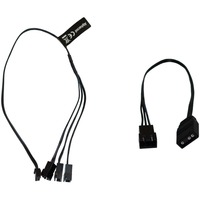 Alphacool 18601 cable de alimentación interna 0,3 m negro, 0,3 m, 3 pines, Derecho, Derecho, Negro, 12 g